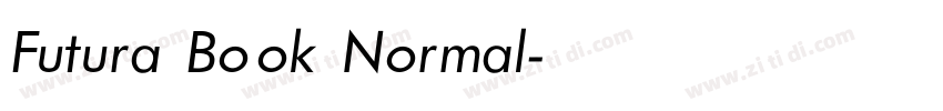 Futura Book Normal字体转换